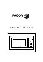 Fagor MWB17AEX Operating Instructions Manual предпросмотр