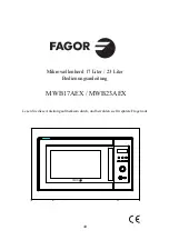 Preview for 45 page of Fagor MWB17AEX Operating Instructions Manual