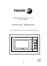 Preview for 100 page of Fagor MWB17AEX Operating Instructions Manual