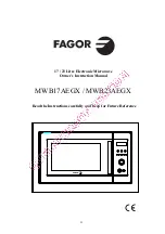 Preview for 25 page of Fagor MWB17X Operating Instructions Manual