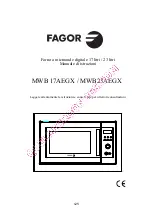 Preview for 127 page of Fagor MWB17X Operating Instructions Manual