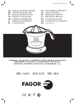 Preview for 1 page of Fagor MZ-1000 Instructions For Use Manual