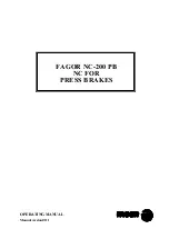 Fagor NC-200 PB - V0111 Operating Manual preview