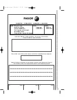 Preview for 32 page of Fagor PLV-127 Instructions For Use Manual