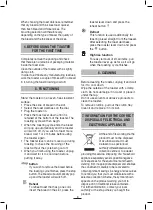 Preview for 9 page of Fagor TTE-310 Instructions For Use Manual