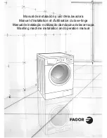 Preview for 1 page of Fagor Washing machine (Spanish) Manual De Instalación Y Uso