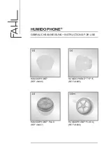 Предварительный просмотр 1 страницы Fahl HUMIDOPHONE Instructions For Use Manual