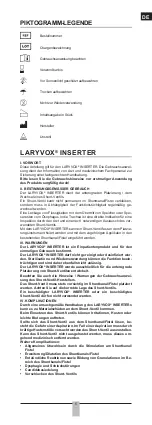 Предварительный просмотр 5 страницы Fahl LARYVOX INSERTER Instructions For Use Manual