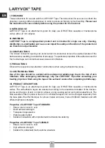 Предварительный просмотр 6 страницы Fahl LARYVOX TAPE Instructions For Use Manual