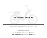 Предварительный просмотр 30 страницы FAHRBIKE ROADSTER73 Owner'S Manual