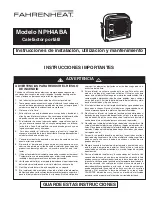 Preview for 5 page of Fahrenheat NPH4ABA Installation, Operating,  & Maintenance Instructions