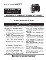 Preview for 9 page of Fahrenheat NPH4ABA Installation, Operating,  & Maintenance Instructions