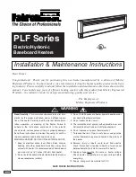 Preview for 1 page of Fahrenheat PLF500 Installation & Maintenance Instructions Manual