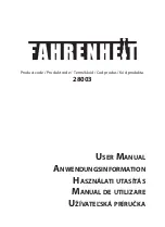 Fahrenheit 28003 User Manual preview