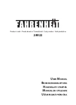 Fahrenheit 28022 User Manual preview