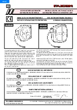 Preview for 1 page of Faicom MN203810 Use And Maintenance Manual