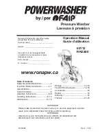 FAIP PowerWasher RN2200 Operation Manual предпросмотр