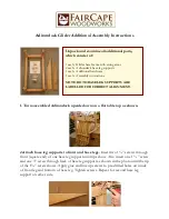 FairCape Woodworks Adirondack Glider Assembly Instructions preview