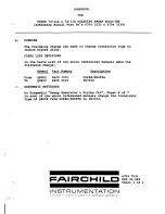 Preview for 68 page of Fairchild 74-13A Instruction Manual