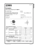 Fairchild PowerTrench MOSFET FDD6690A Specification Sheet preview