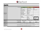 Preview for 125 page of Fairford agility Series User Manual