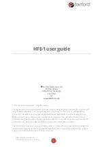 Preview for 2 page of Fairford iERS HFE-1 User Manual