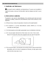 Preview for 11 page of Fairland IDHR120 Installation & User Manual