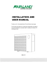 Fairland Turbo Silence IXR36 Installation And User Manual preview