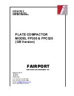 Fairport FP300 Operator'S, Spare Parts & Service Manual предпросмотр