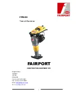 Fairport FPR60H Operation Manual preview