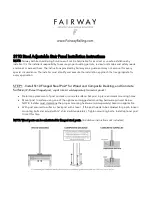 Preview for 3 page of FAIRWAY ARCHITECTURAL RAILING SOLUTIONS S110 Installation Instructions