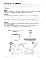 FAirway 72042 Assembly And Care Instructions предпросмотр