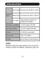 Предварительный просмотр 11 страницы Faithfull FAI DET31 Instruction Manual