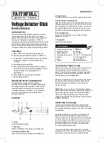 Faithfull FAIDETVOLT2 Instructions предпросмотр