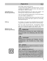 Preview for 3 page of Fakir nilco S 20 E Operating Instructions Manual