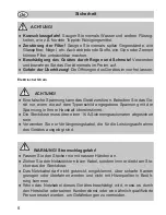 Preview for 6 page of Fakir nilco S 20 E Operating Instructions Manual