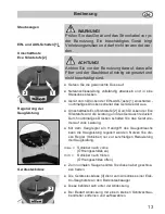 Preview for 13 page of Fakir nilco S 20 E Operating Instructions Manual