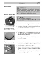 Preview for 43 page of Fakir nilco S 20 E Operating Instructions Manual