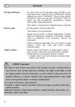 Preview for 4 page of Fakir 36 17 003 Operating Instructions Manual