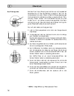 Предварительный просмотр 14 страницы Fakir Air Wave Allergica S 200 Operating Instructions Manual