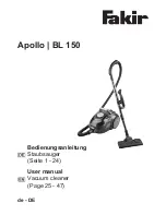 Предварительный просмотр 1 страницы Fakir Apollo BL 150 User Manual