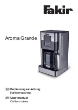 Fakir Aroma Grande User Manual preview