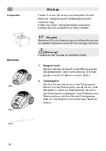 Preview for 12 page of Fakir Artemis TS 150 User Manual