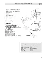 Предварительный просмотр 21 страницы Fakir AS PREMIUM 1108 T-CBC Instruction Manual