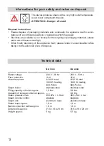 Preview for 12 page of Fakir BS 1000 Instructions For Use Manual