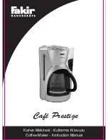 Fakir Cafe Prestige Instruction Manual preview