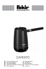 Fakir CAFESTO User Manual preview