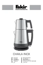 Preview for 1 page of Fakir CHAILA INOX User Manual