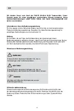 Preview for 4 page of Fakir CHAILA INOX User Manual