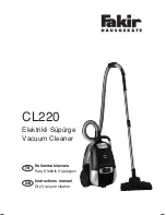 Предварительный просмотр 1 страницы Fakir CL 220 Dry Type Instruction Manual